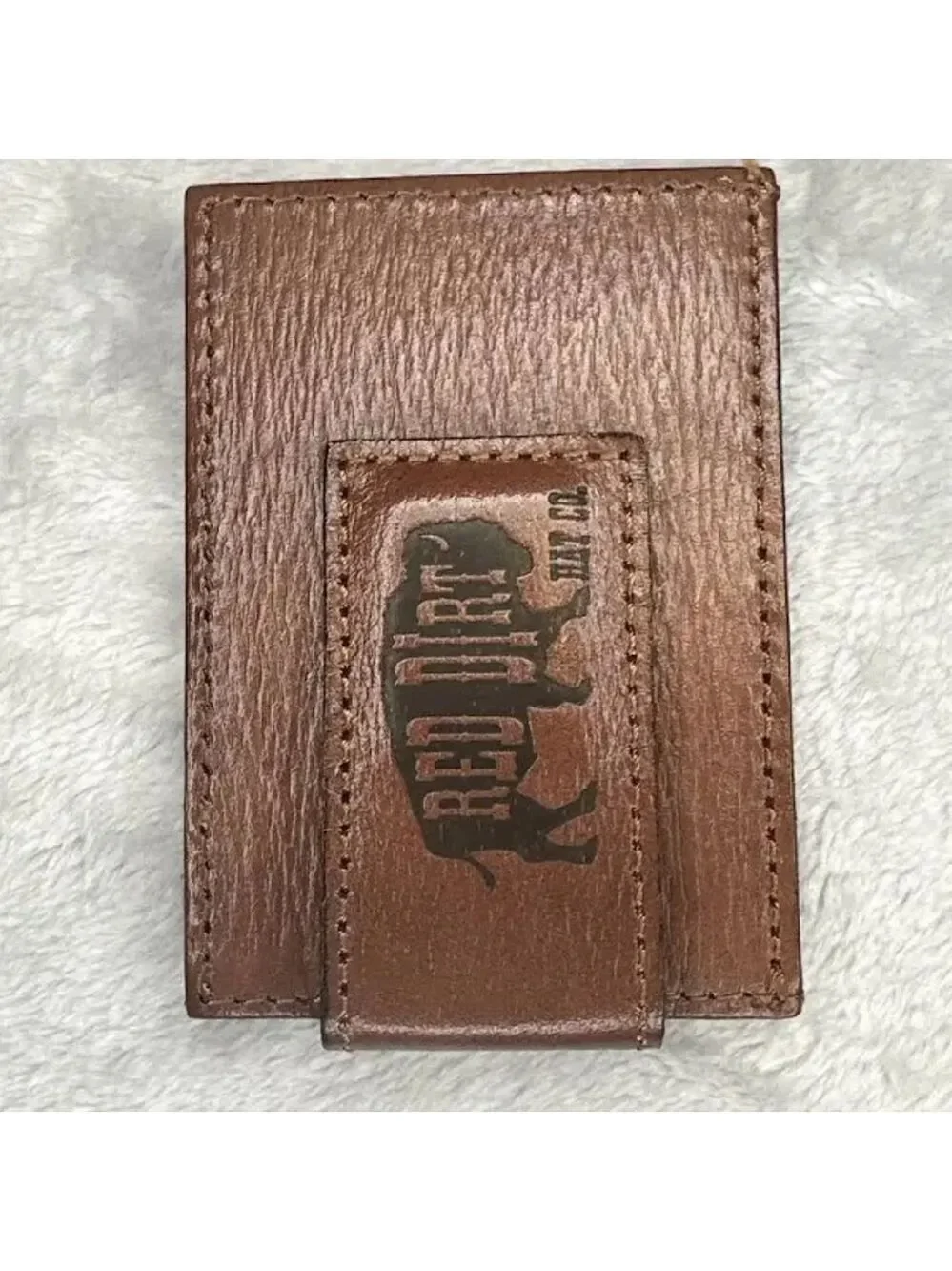 Red Dirt Hat Co Mens Southwest Canvas Leather Card Case